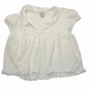 Anthropologie Maeve Lace Babydoll Top Large Coquette Romantic Feminine